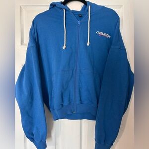 Oner Active Blue Zip-Up Hoodie